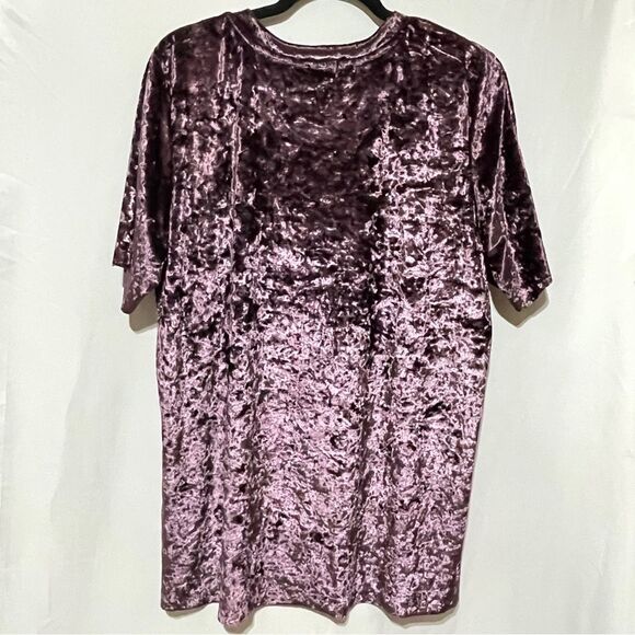 Dark Purple Whimsygoth Velvet Lace-Up V-neck Cut Out Micro Mini Dress - Picture 6 of 11